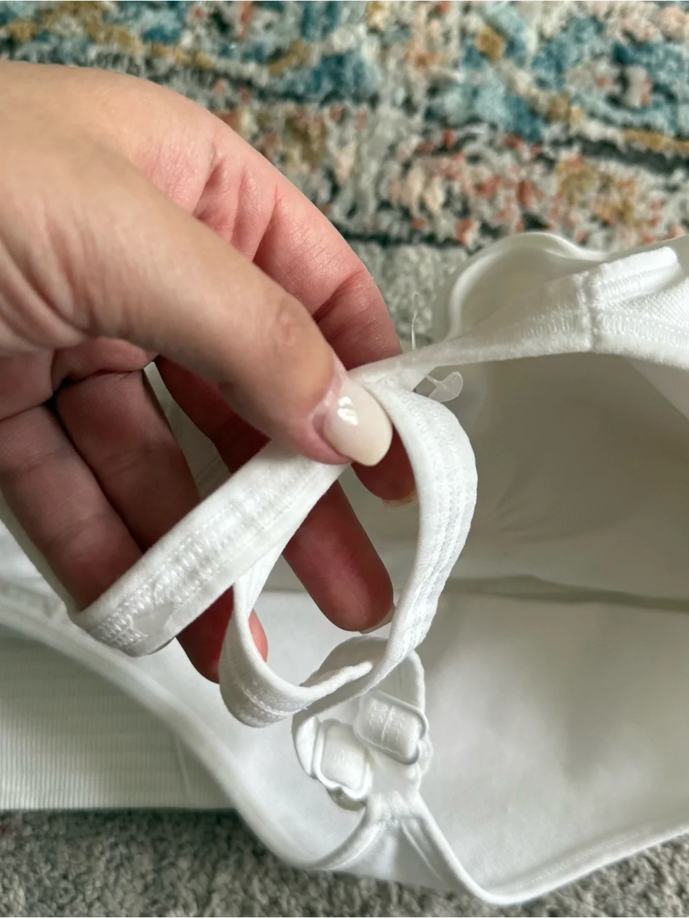NWOT- Marika White Racerback Sports Bra